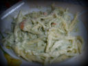 trofie con asparagi ricotta e gamberetti