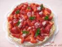 CROSTATA CON CREMA DI FORMAGGI E FRAGOLE Ricetta dolce
