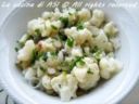 INSALATA DI CAVOLFIORE CON OLIVE E CAPPERI  Contorno autunnale