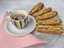 TRANCI DI FROLLA CON CREMA DI CIOCCOLATO Ricetta dolce