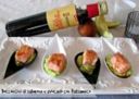 BOCCONCINI DI SALMONE E AVOCADO CON BALSAMICO Ricetta finger food