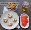 FOCACCETTE CON SALMONE Ricetta antipasto