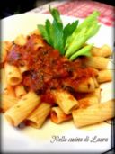 RIGATONI AL SUGO DI FOGLIE DI SEDANO