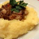 POLENTA CON SUGO DI FUNGHI MISTI CON PORCINI