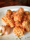 Pasta con crema di gamberi