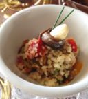 Cous cous con verdure finger food