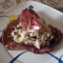 Risotto con radicchio e pancetta