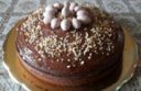 Torta al cioccolato con crema alla nocciola