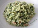 Risotto di spinaci e pancetta