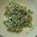 Spatzle verdi panna e speck