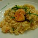 Risotto ai gamberi e zucchine julienne