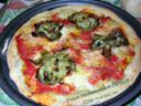 Pizza mozzarella e carciofi