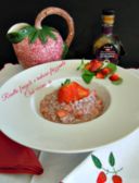 Risotto fragole e raboso frizzante, ricetta di primavera