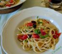 Spaghetti alla crudaiola di zucchine