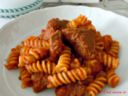 Guance di vitello in umido e……. fusilli