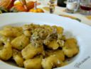 Gnocchi di zucca e patate al ragù di coniglio