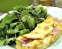 Omelette prosciutto di praga e formaggio asiago