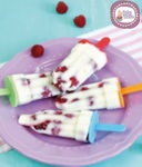 Gelati sullo stecco  – Ice pop panna e fragole