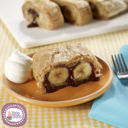 Strudel alla banana, cocco e cioccolato