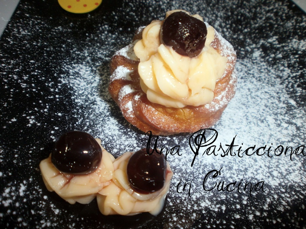 Zeppole di S.Giuseppe con crema all’arancia