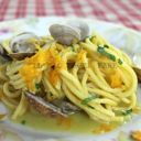 Pasta con le vongole al profumo di arancia