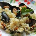 Risotto con cozze al curry