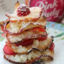 Riso al latte fragole mele per in picnic “pink lady”