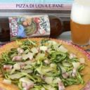 Pizza di uova e pane alla birra