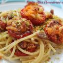 Pasta alici pomodorini e pistacchi