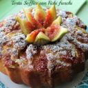 Torta soffice con fichi freschi