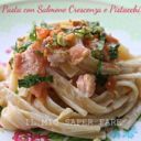 Pasta salmone crescenza e pistacchi | primo piatto veloce