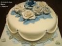 Torta decorata “Natale in azzurro”…. e tanti auguri a voi!
