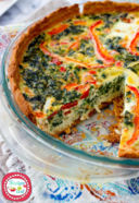 Quiche spinaci e peperoni