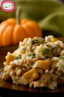 Risotto con zucca e salvia