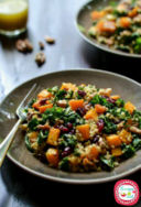 Insalata di grano con cicoria e zucca