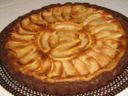 Crostata al cacao con mele e crema mascarpone. Ricetta passo passo con foto.