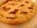 Crostata alle pere, mele e marmellata di amarena  (all’acqua frizzante)