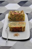 Torta salata al salmone e zucchine