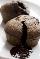 Muffin al cioccolato con ripieno di Nutella