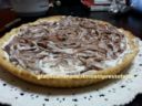 Crostata marmorizzata al tiramisù di crema chantilly e nutella