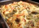 Lasagne di carciofi e prosciutto