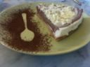 Cheesecake variegato cioccolato bianco e fondente