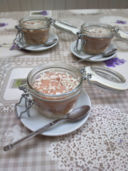 Mini nutella cheesecake in a jar