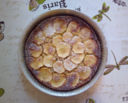 Torta di mele con purea di banane