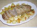 Polpettone con patate al forno