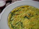 Frittata con asparagi e cipolla