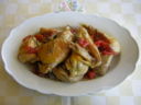 Pollo in potacchio alla marchigiana