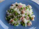 Risotto piselli e prosciutto cotto