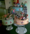 Torta compleanno: montagne russe