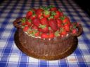 Torta cestino di fragole